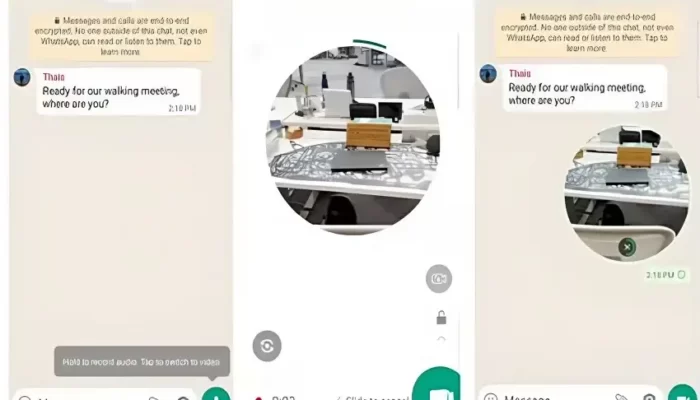 Cara merekam dan mengirim pesan video di WhatsApp