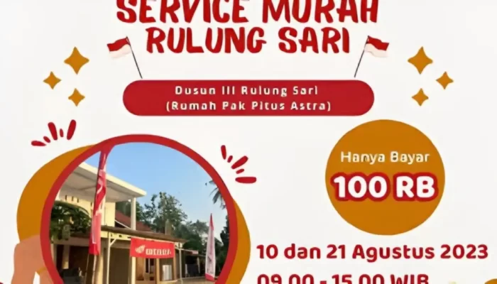 Ahass Astra Natar Motor Mempermudah Layanan Servis dengan Kunjungan Servis ke Desa Rulung Sari