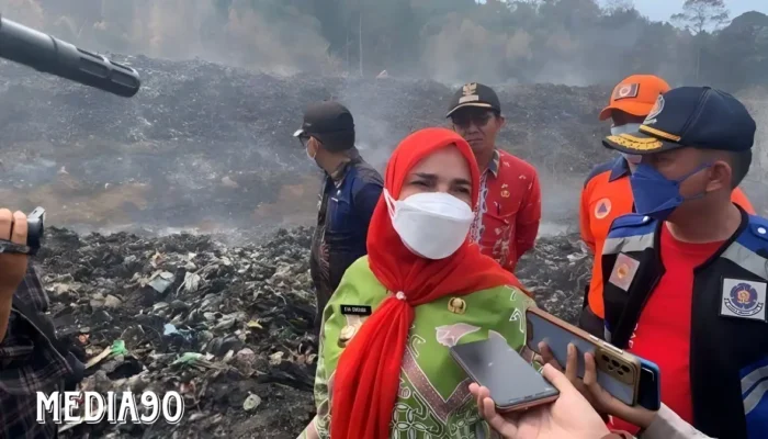 Kebakaran TPA Sampah Bakung Reda, Wali Kota Bandar Lampung Tidak Nyatakan Darurat