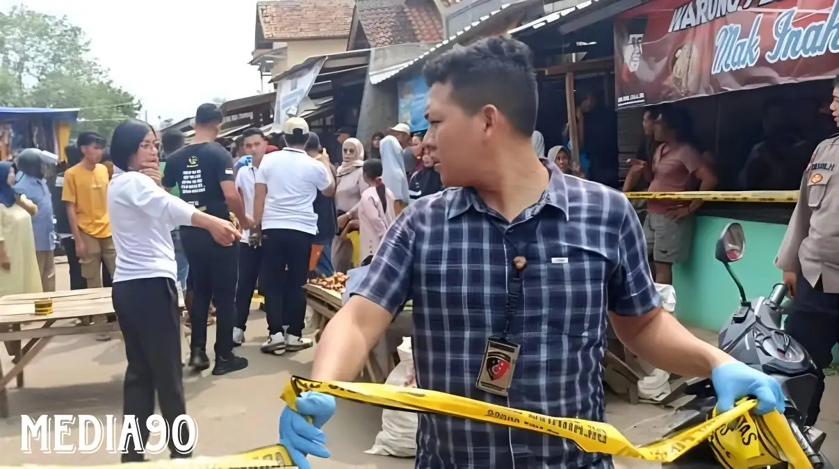 Geger! Cemburu Istrinya Digoda, Pria ini Bunuh Korban di Keramaian Pasar Sukaraja. Gedong Tataan Pesawaran