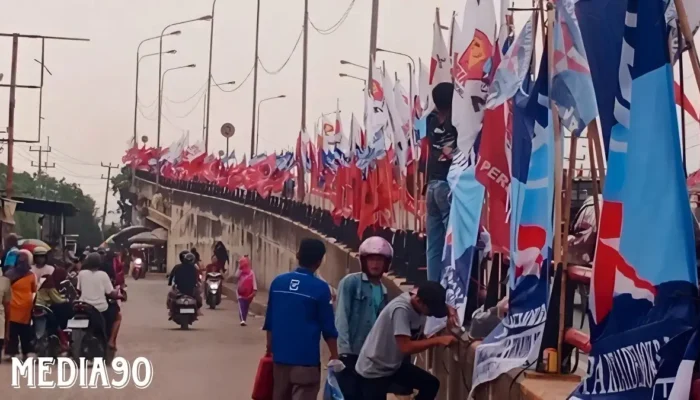 Antusiasme Memuncak Menjelang Kedatangan Bakal Calon Wakil Presiden Gibran Rakabuming Raka di Pasar Natar, Lampung Selatan