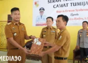 Serah Terima Jabatan Camat Pagar Dewa dan Tumijajar: Penjabat Bupati Tulangbawang Barat Ajak Awasi Program Pembangunan dengan Cermat