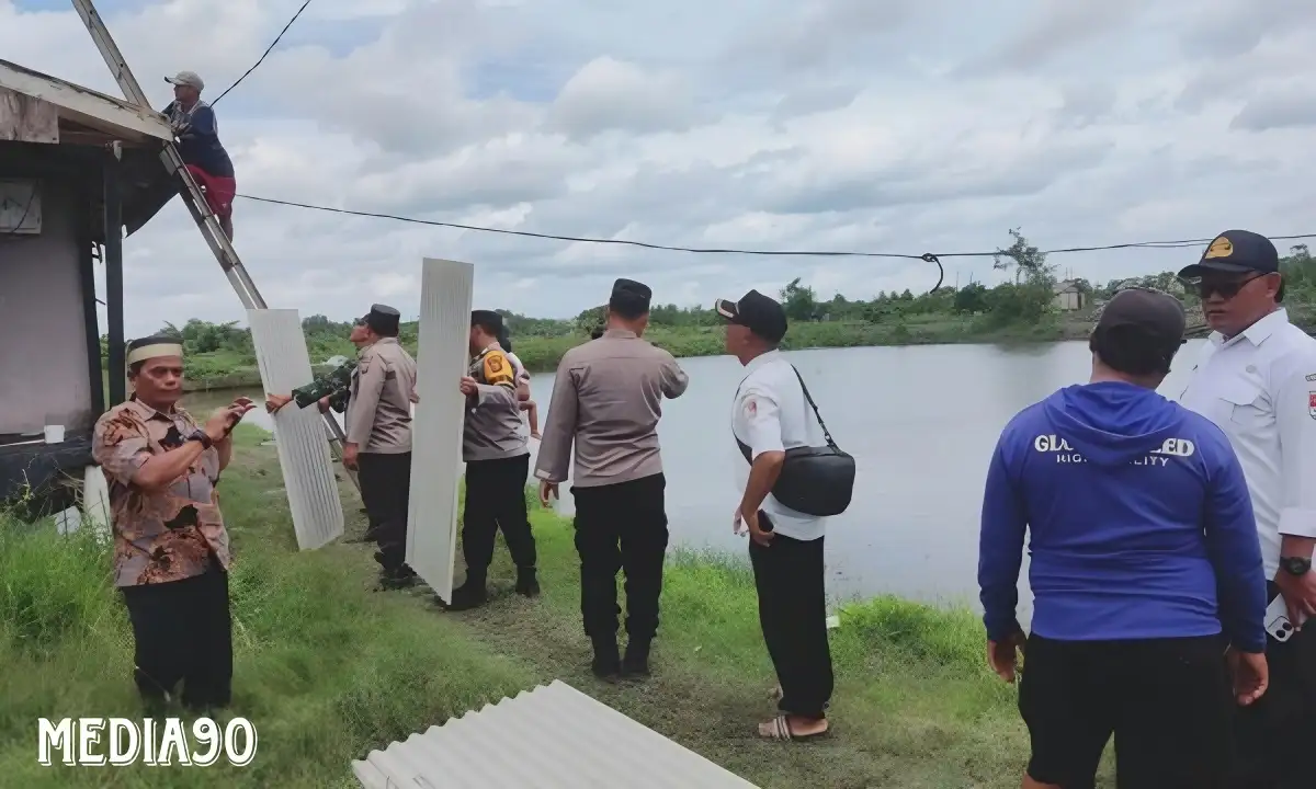 Diterjang Puting Beliung, 99 Rumah Petambak Bumi Dipasena Agung Tulang Bawang Rusak Parah