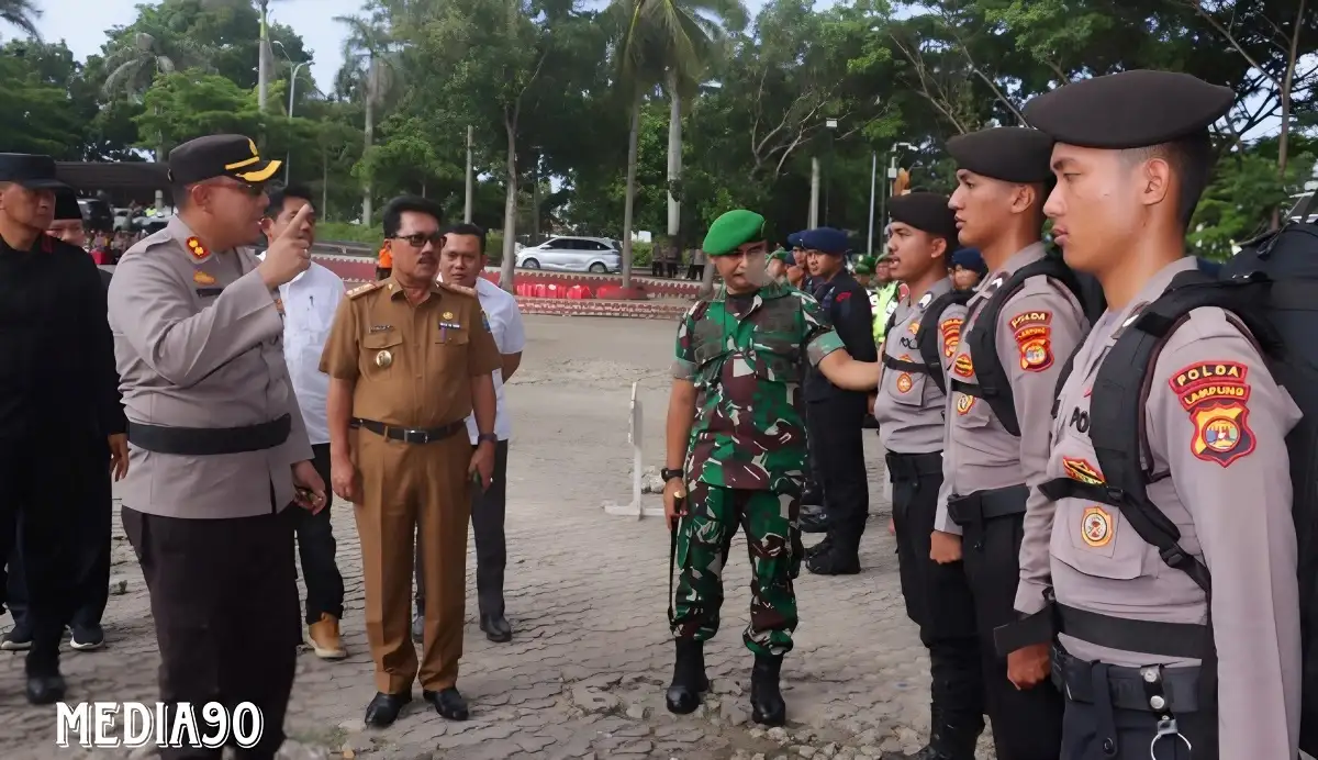 Pemungutan Suara Pemilu di Lampung Selatan Dikawal 865 Personil Polri, ini Pesan Bupati Nanang Ermanto