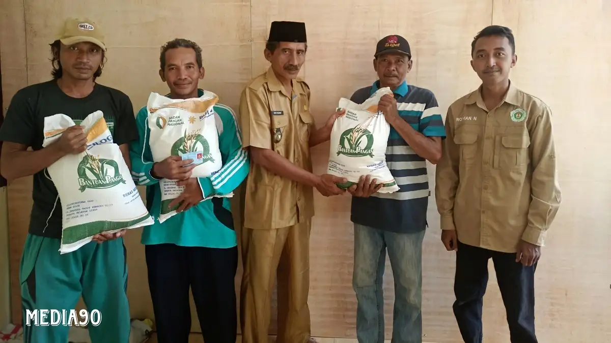 Pemerintah Kampung Bumi Dipasena Abadi Salurkan Bantuan Pangan ke 47 KPM