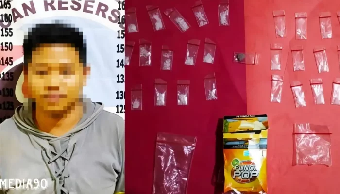 Polisi Tangkap Bandar di Banjar Agung dengan 31 Paket Sabu