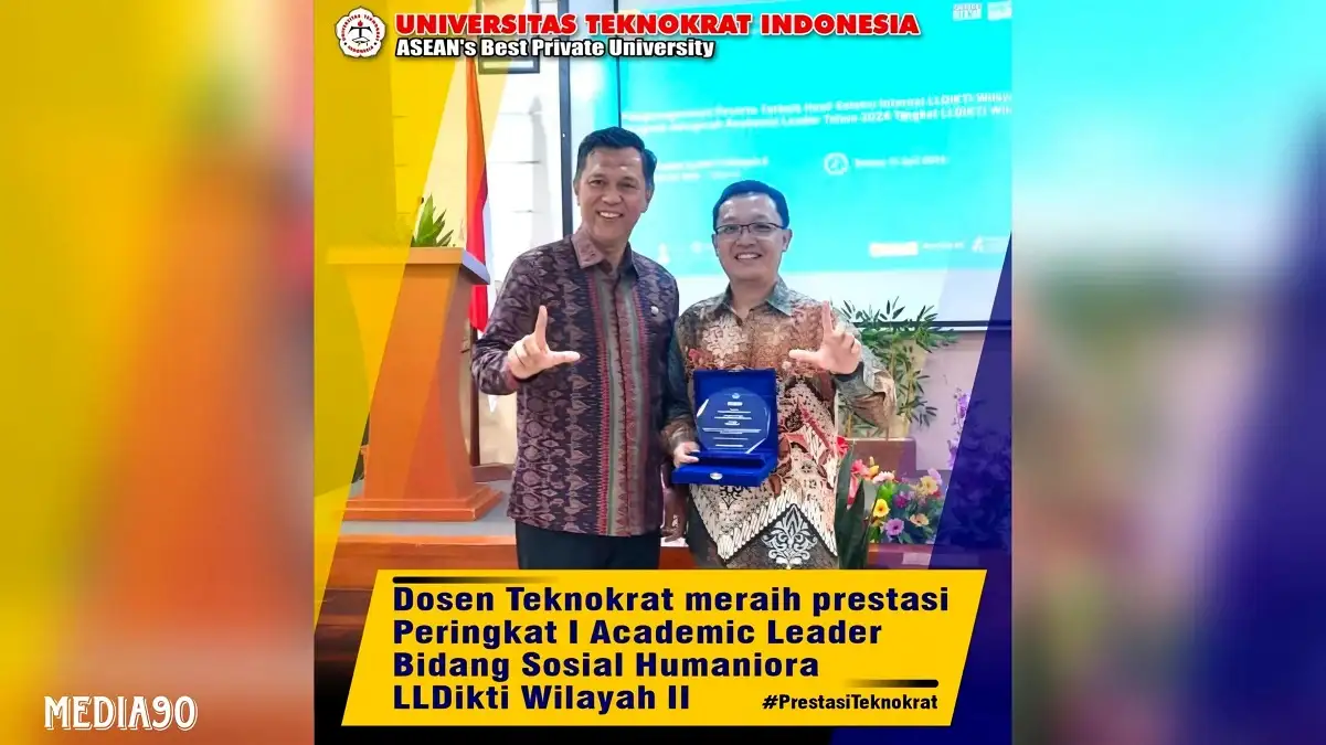 Dosen Teknokrat Indonesia Akhyar Rido Raih Penghargaan Academic Leader dari LLDikti Wilayah II