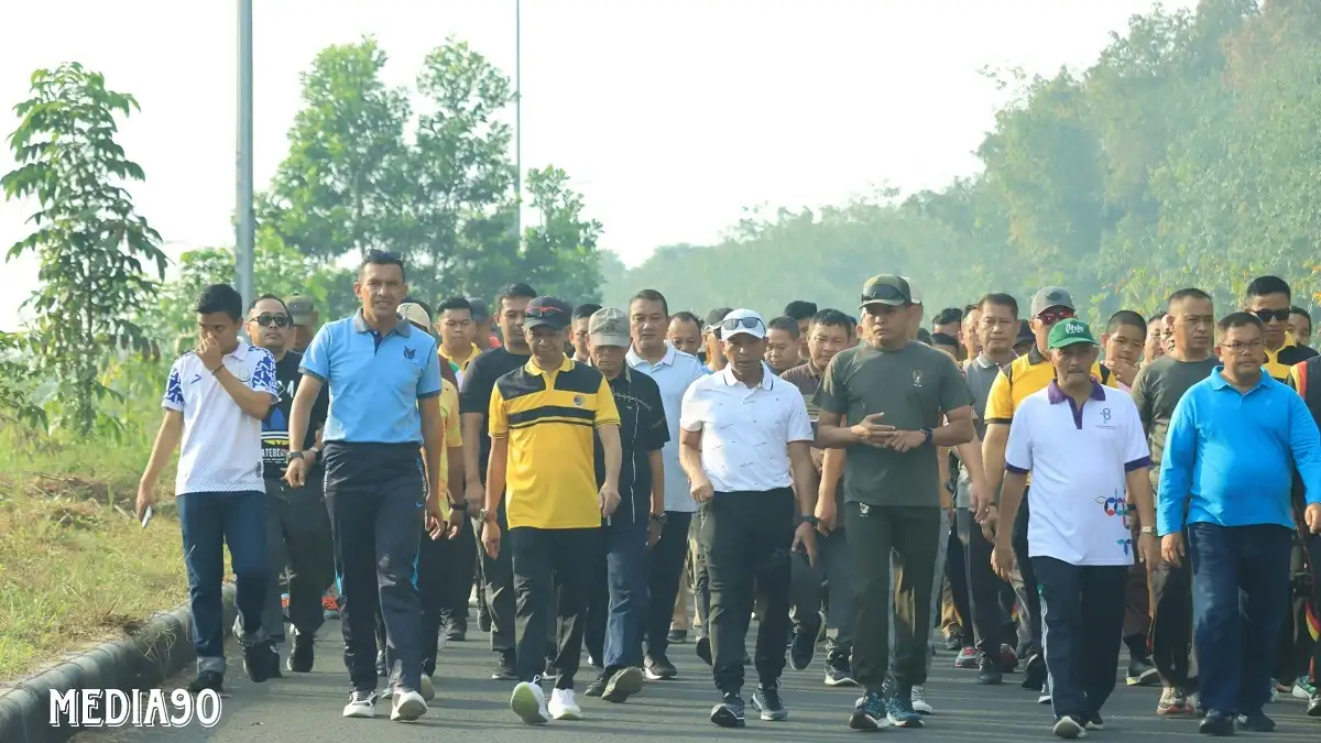 Sambut HUT Bhayangkara ke-78, Forkopimda Tubaba Jalin Sinergi Lewat Olahraga Bersama