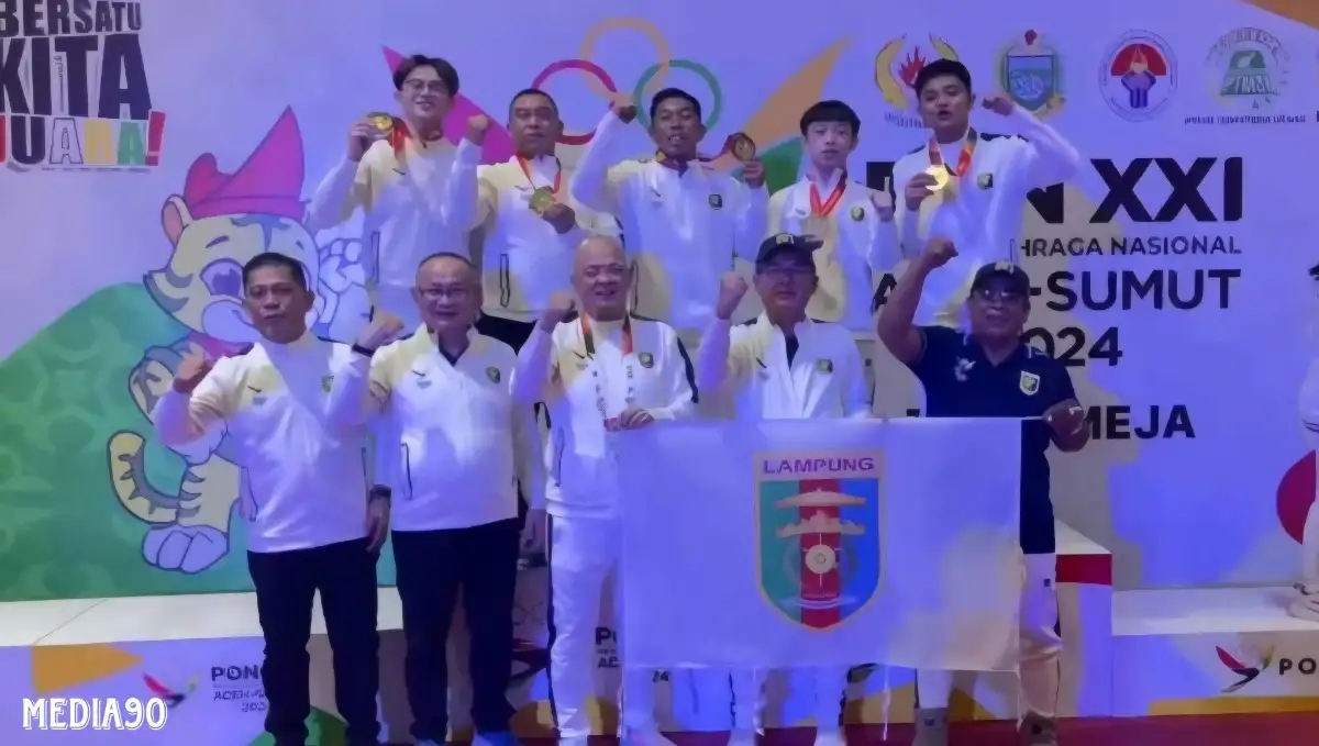 Atlet Judo, Kurash, dan Tenis Meja Regu Raih Emas, Lampung Turun Peringkat 9 Klasemen PON Aceh Sumut