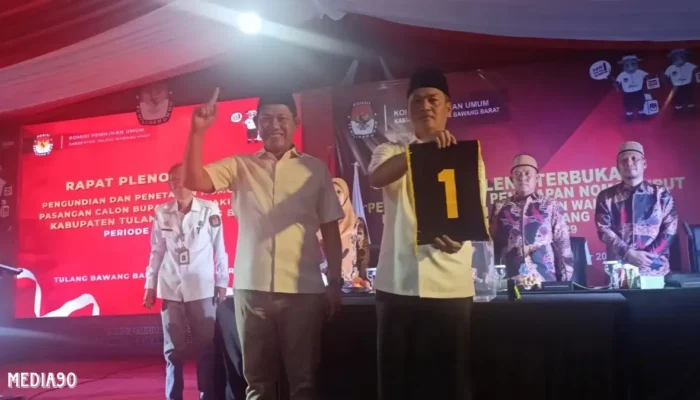 Pilkada Tubaba 2024: Paslon Novriwan – Nadirsyah Raih Nomor Urut 1, Hadapi Kotak Kosong di Nomor 2