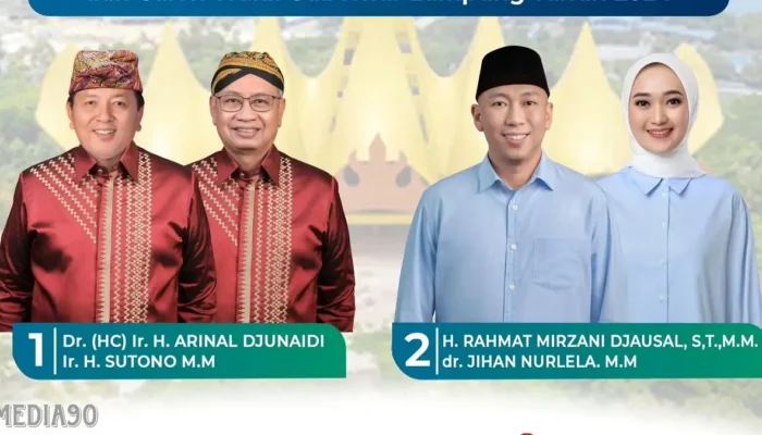 Meski Kalah Elektabilitas, Popularitas Arinal Djunaidi Tertinggi Mengalahkan Mirza di Pilgub Lampung 2024, Menurut Survei Rakata