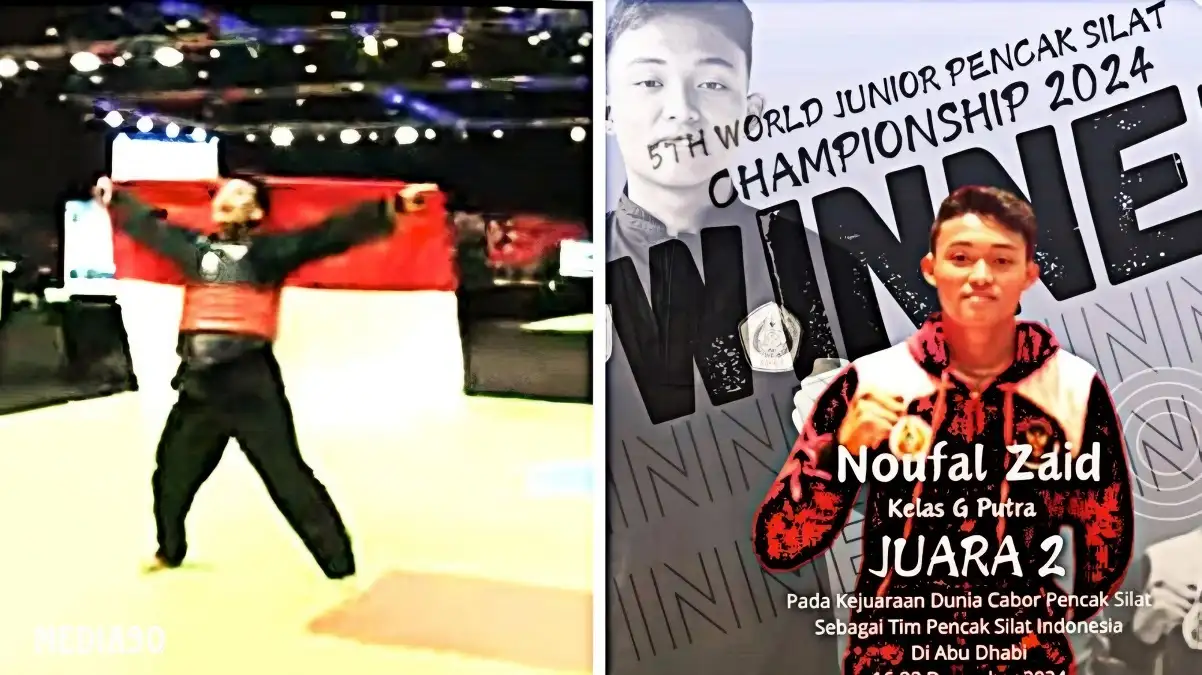 Raih Emas dan Perak, Dua Pesilat Tanggamus Bawa Indonesia Juara Umum Kejuaraan Pencak Silat Dunia di Abu Dhabi