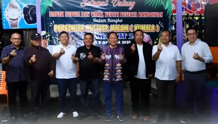 Bupati Tulang Bawang Resmikan Sentra Kuliner Pasar Unit II, UMKM Didorong Jadi Penggerak Ekonomi Lokal