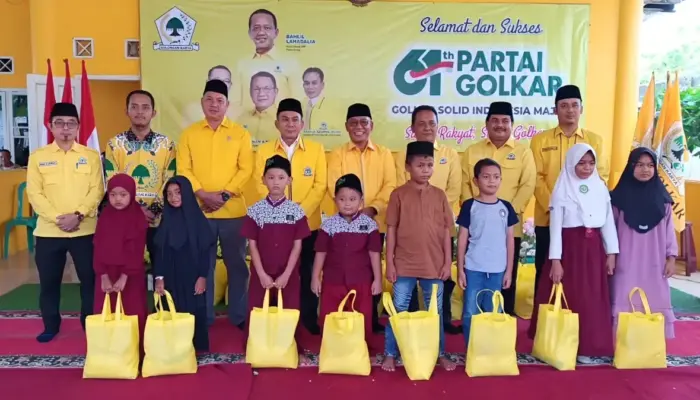 Golkar Lampung Selatan Rayakan HUT ke-61 dengan Pasar Murah dan Santunan Anak Yatim