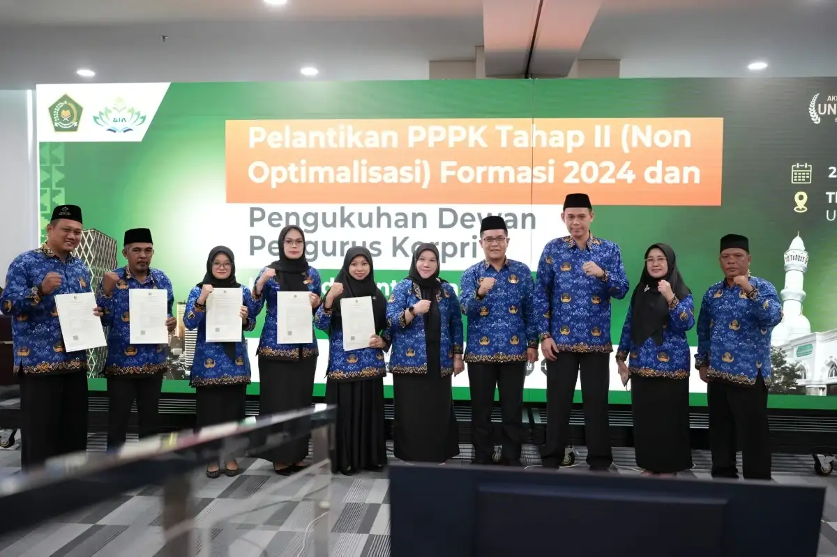 Lima PPPK UIN Raden Intan Lampung Dilantik Bersama 13 Ribu Pegawai Kemenag se-Indonesia