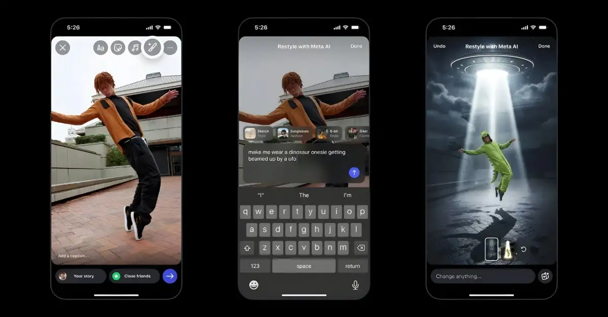 Meta Luncurkan Fitur Edit Foto & Video AI untuk Instagram Stories