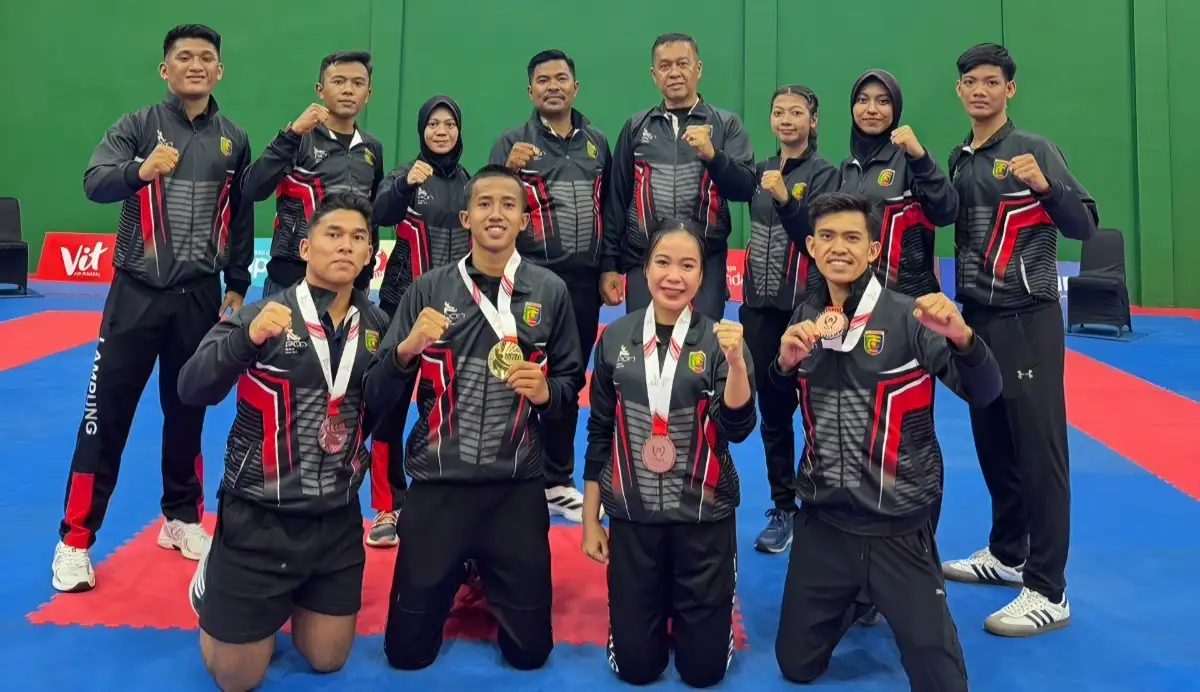 Tim Karate Lampung Sabet Empat Medali, Amankan Posisi ke-6 di PON Beladiri 2025