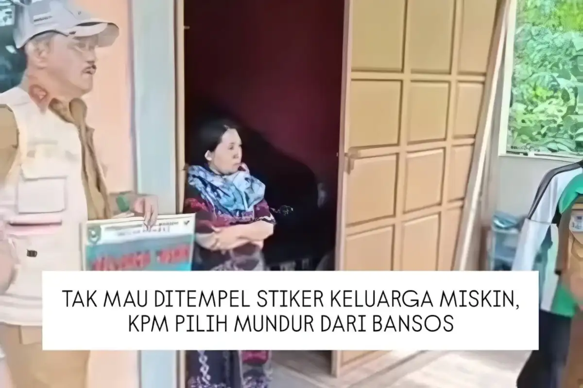 Warga Penerima Bansos Mengundurkan Diri Usai Rumahnya Ditempeli Stiker "Keluarga Miskin”