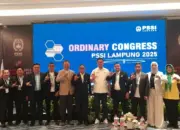 Asprov PSSI Lampung Gelar Kongres 2025, Bahas Capaian Program dan Penetapan Komite Baru