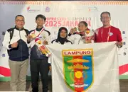 Dua Pelari Lampung Sumbang Emas di Popnas 2025, Harumkan Nama Daerah di Lintasan Atletik