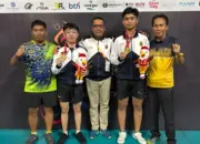 Atlet Pelajar Lampung Ukir Sejarah, Sabet Emas Pertama di Tenis Meja Ganda Putra Popnas 2025