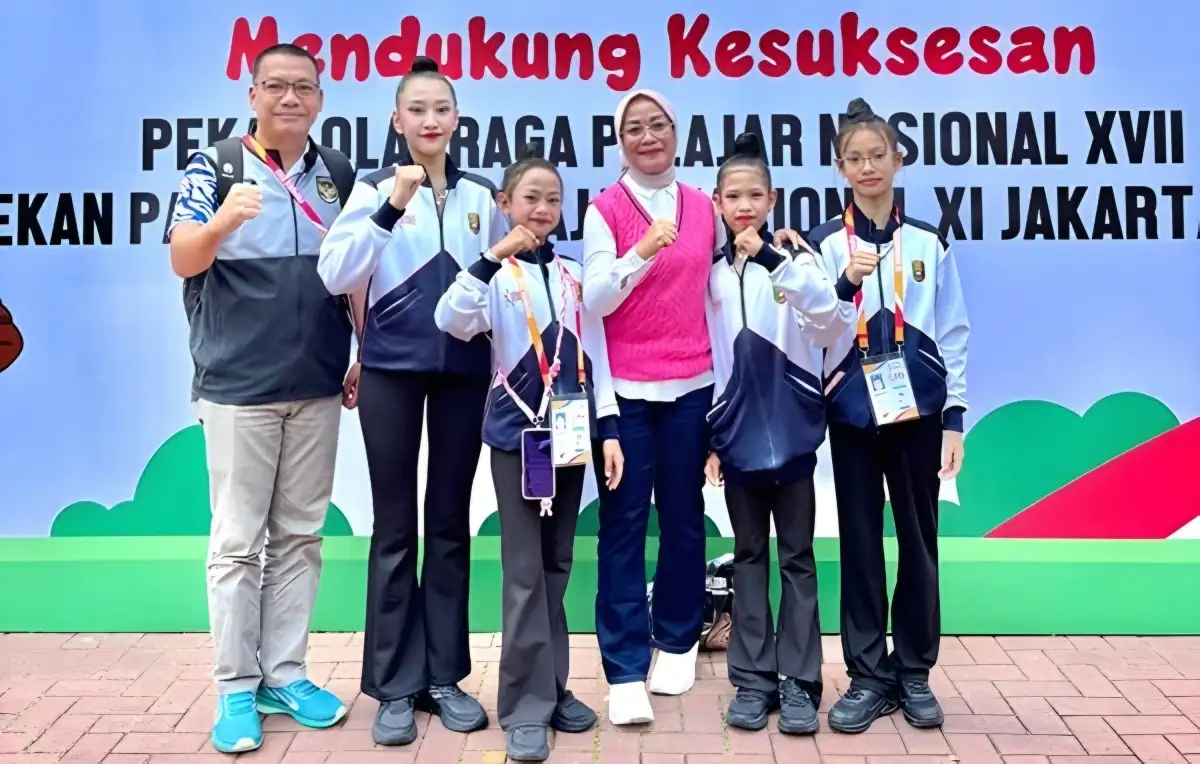 Atlet Senam Ritmik Sumbang Emas Pertama untuk Lampung di Popnas 2025