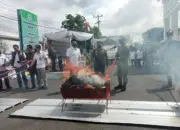 Kejari Lampung Selatan Musnahkan Ribuan Barang Bukti Pidana Senilai Rp30 Miliar, Didominasi Narkotika