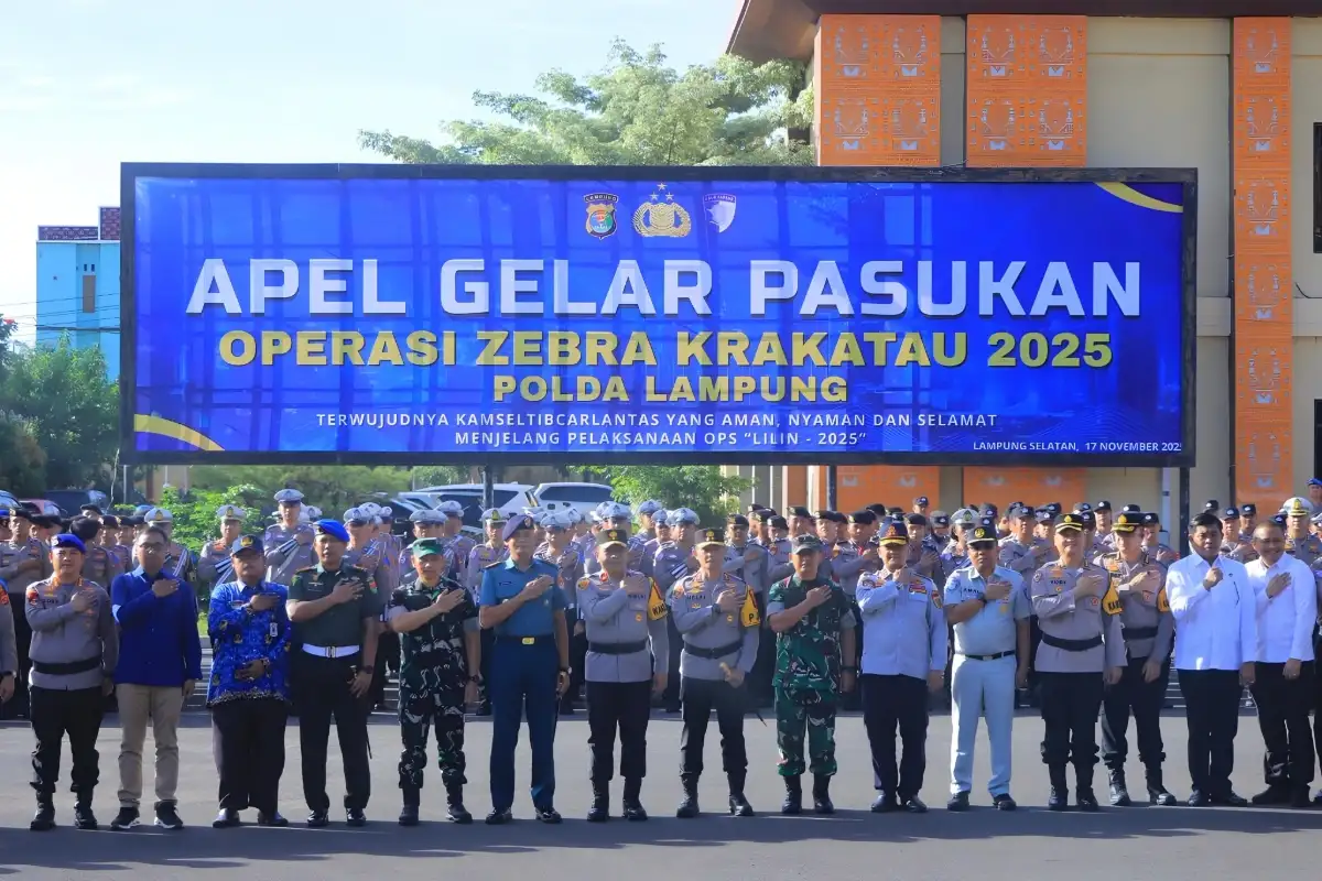 Lengkapi Dokumen Kendaraan, Operasi Zebra Digelar di Lampung 17–30 November 2025, Ini Target Utamanya