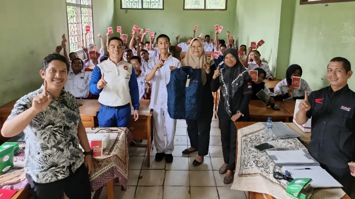 TDM Lampung Ajak Siswa SMKN 2 Kalianda Pahami Keselamatan Berkendara