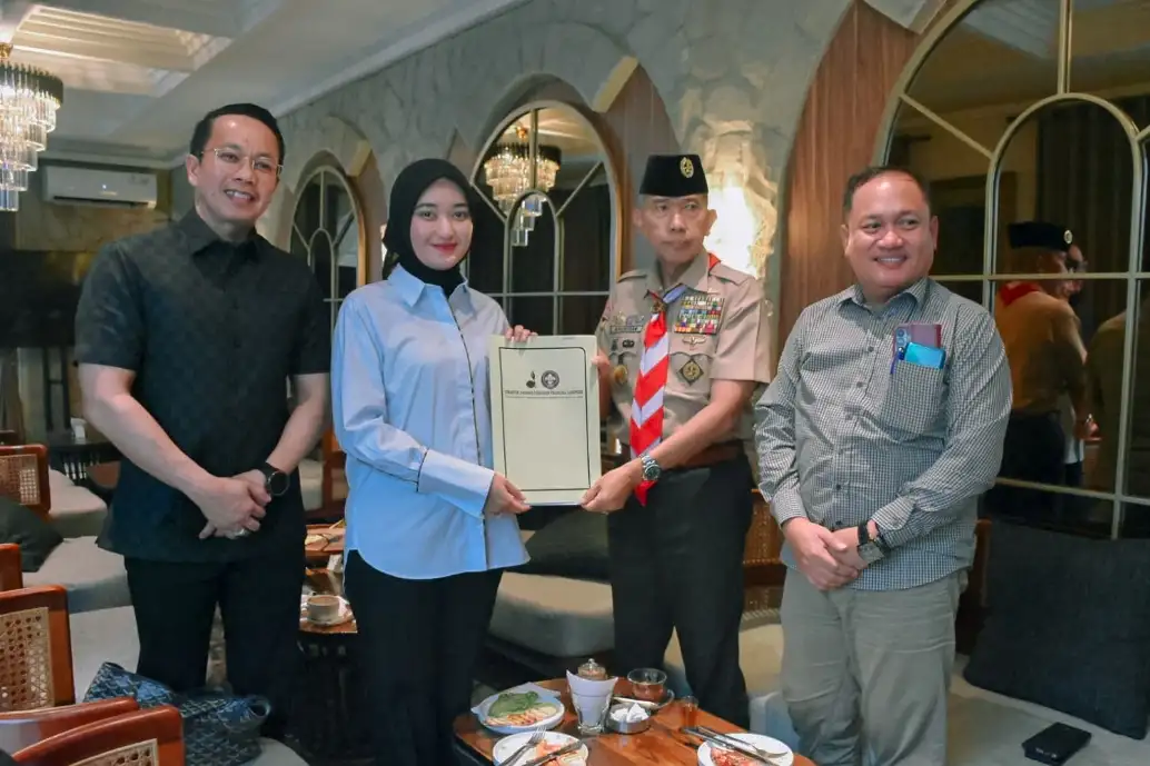 Wagub Jihan Bahas Penguatan Pembinaan Pramuka Lampung Saat Bertemu Sekjen Kwarnas