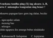 Lengkap dan Siap Cetak, Latihan Soal SAT/SAS Bahasa Jawa Kelas 1 Semester 2 Kurikulum Merdeka