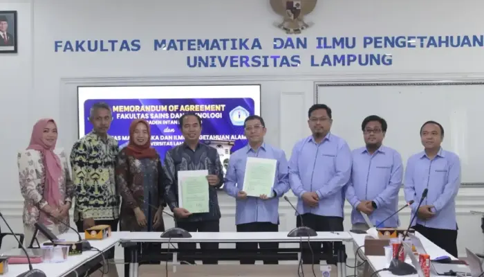 Perkuat Jejaring Akademik, FST UIN Raden Intan Lampung Jalin Kerja Sama dengan FMIPA Unila dan Fakultas Sains Itera