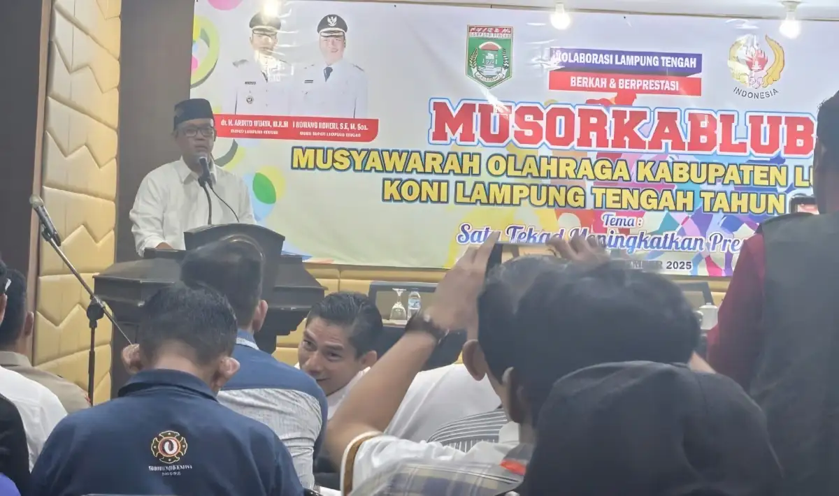 Porprov Lampung 2026, Bupati Ardito Pasang Target KONI Lampung Tengah Masuk Tiga Besar