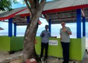PHE OSES Bersama BUMDes dan Pokdarwis Tambah Fasilitas Gazebo di Pantai Kerang Mas