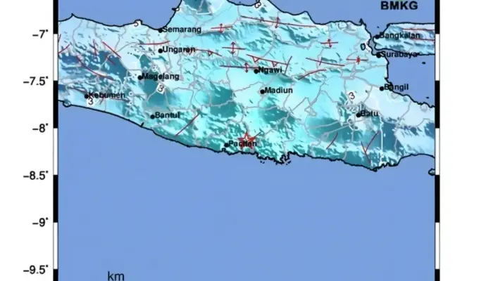 Gempa Magnitudo 5,7 Guncang Pacitan, Jawa Timur, Getaran Terasa Hingga Jawa Tengah dan Bali