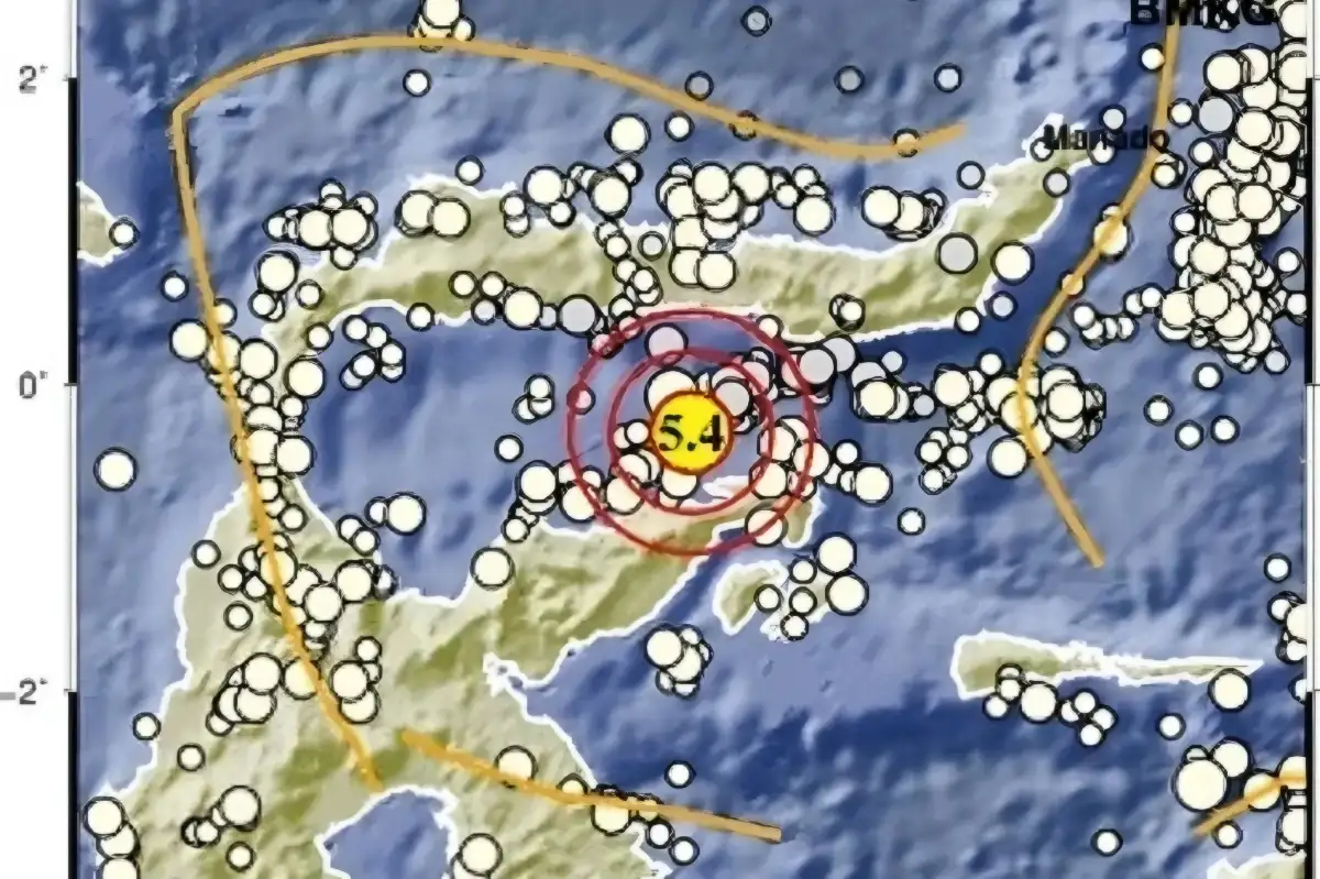 BMKG Pastikan Gempa M 5,4 di Timur Laut Pulau Puah Sulawesi Tengah Tak Sebabkan Tsunami