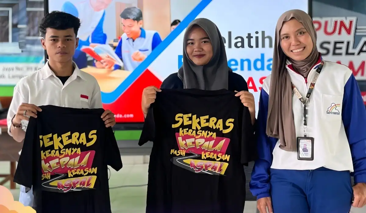 Edukasi Keselamatan Berkendara, TDM Lampung Sasar Pelajar SMK Nurul Islam Lampung Selatan