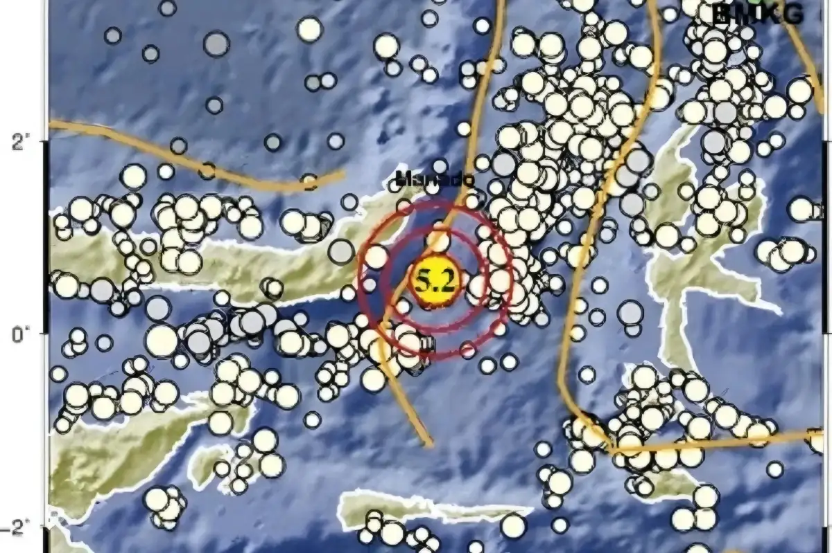 Gempa Magnitudo 5,2 Guncang Sulut, Getaran Terasa hingga Mitra