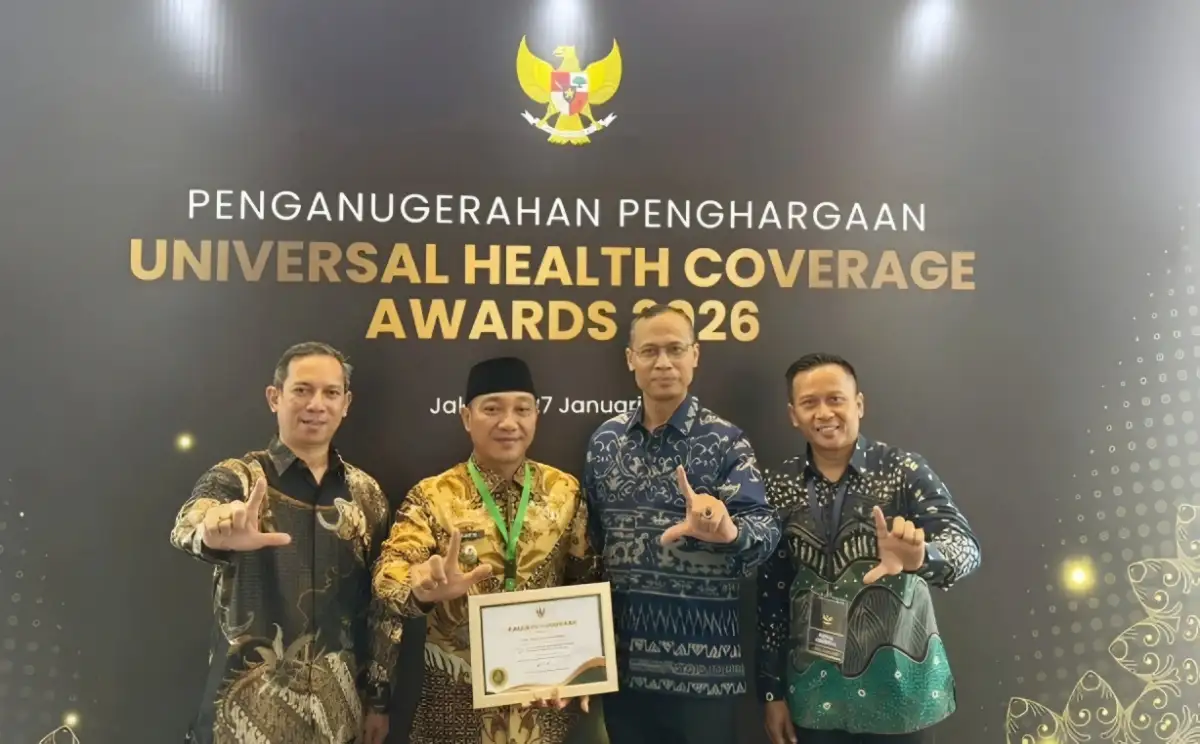 Lampung Selatan Raih UHC Award 2026 atas Komitmen Perlindungan Kesehatan Warga