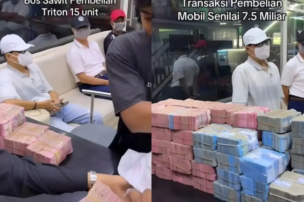 Pengusaha Sawit Kalimantan Tengah Borong 15 Mitsubishi Triton, Bayar Tunai dengan Dua Karung Uang