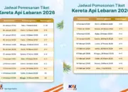 KAI Buka Pemesanan Tiket Kereta Mudik Lebaran 2026 Mulai Hari Ini