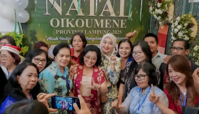 Natal Oikumene Lampung 2025, Wagub Jihan Ajak Perkuat Keluarga, Solidaritas, dan Kepedulian Lingkungan