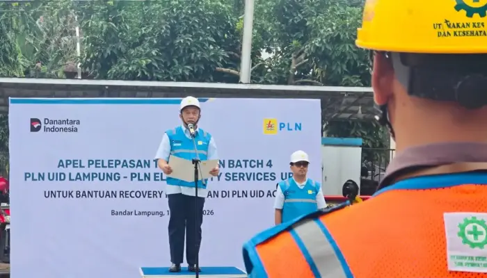 PLN Lampung Kirim Relawan Batch 4 ke Aceh, Pastikan Layanan Listrik Tetap Normal