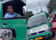 Pengendara Wanita di Cimahi Tegur Sopir Angkot Nekat Ambil Jalur Lawan Arah, Video Viral