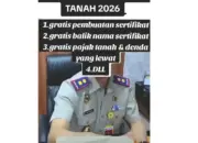 Kementerian ATR/BPN Tegaskan Klaim Pemutihan Sertifikat Tanah Gratis 2026 Adalah Hoaks