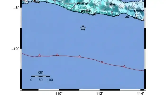 BMKG Update: Gempa Dangkal di Pacitan, Tidak Berpotensi Tsunami