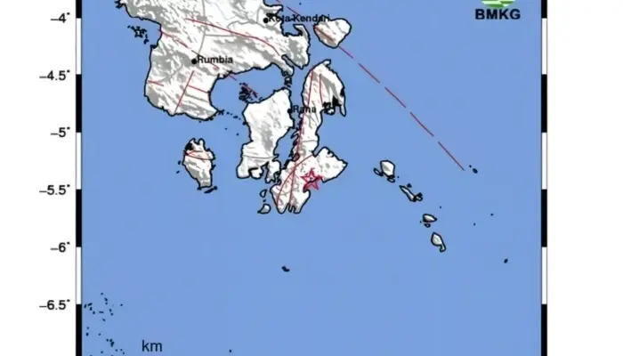 Gempa Buton 23 Februari 2026 Magnitudo 2,7, Dirasa di Pasarwajo