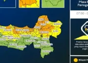 Waspada Cuaca Ekstrem Jawa Tengah Hari Ini, Hujan Lebat dan Petir Berpotensi Landa Puluhan Wilayah