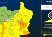 Peringatan Dini Cuaca Jabodetabek 22 Februari 2026, Hujan Lebat Disertai Petir