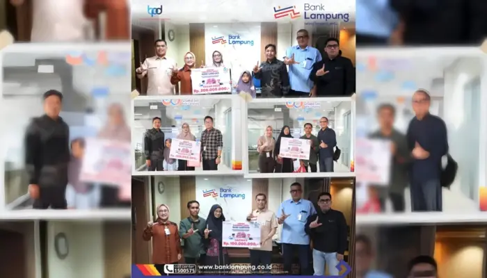 Bank Lampung Serahkan Grand Prize Rp200 Juta Undian Simpeda Lokal